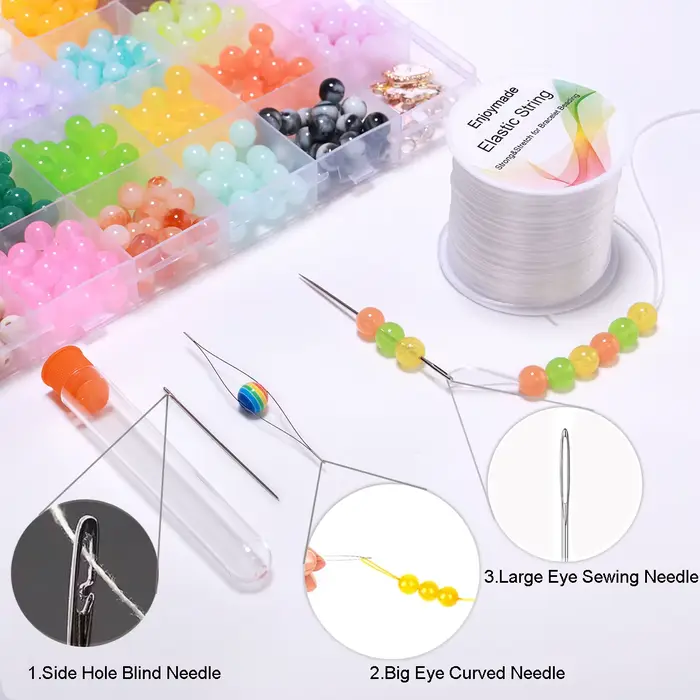 Bracelet élastique cordon extensible perlé pour la fabrication de bijoux à bricoler soi-même