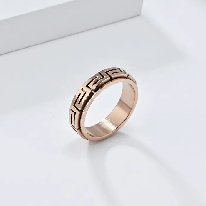 Bague de luxe rotative pour hommes