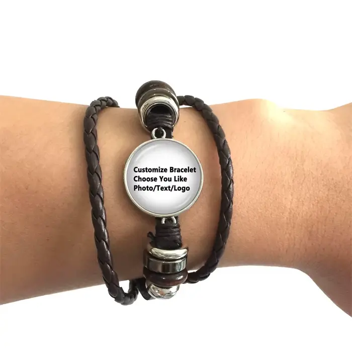 Personnalisez votre Bracelet vous choisissez une Photo/image/texte/Logo