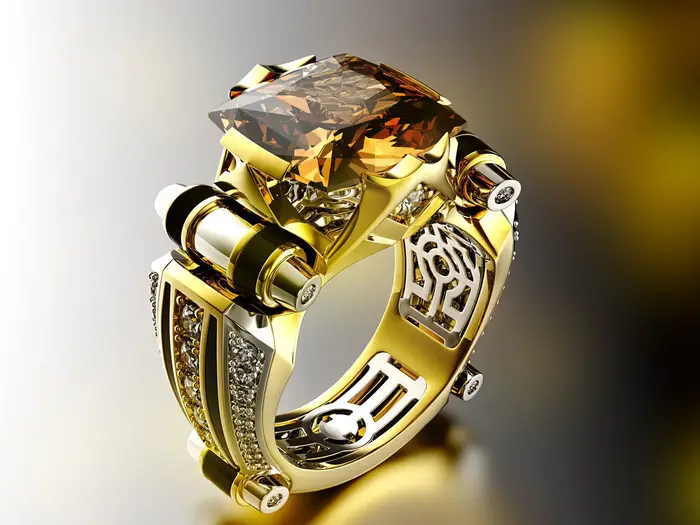 Bagues gothiques en acier inoxydable pour hommes, bijoux Vintage, couleur or, Fidget, bijoux indiens