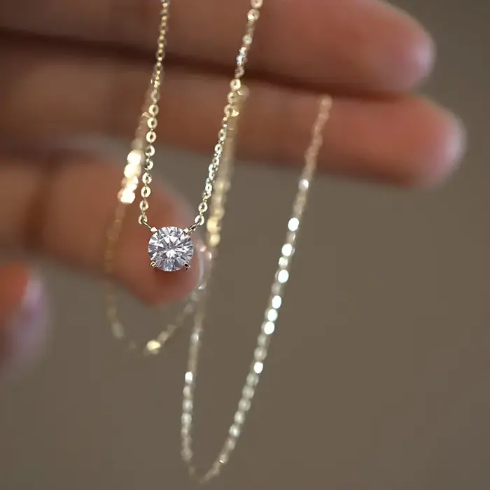SOMILIA – collier en argent Sterling 925 plaqué or 18 carats