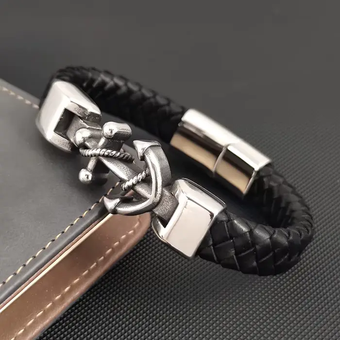Bracelet ancre de bateau pour hommes