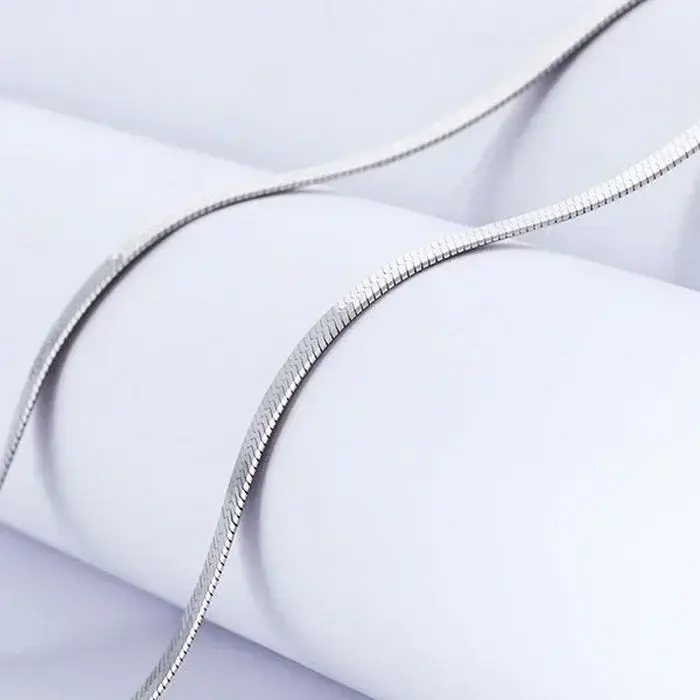 Collier chaîne à lame fine en argent Sterling 925
