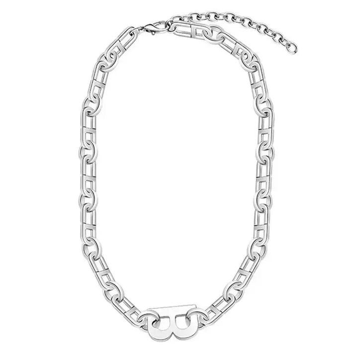 Collier de luxe avec lettre B de Style Ins