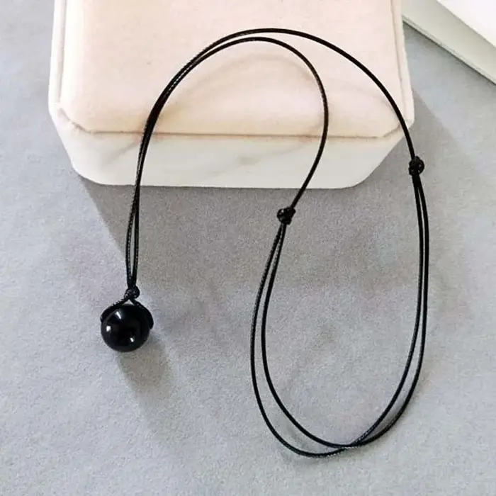 Collier d'agate en pierre naturelle pour hommes et femmes