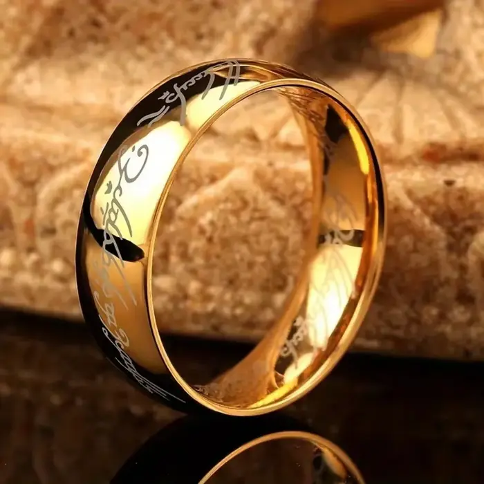 Bagues de mariage en acier inoxydable pour Couples