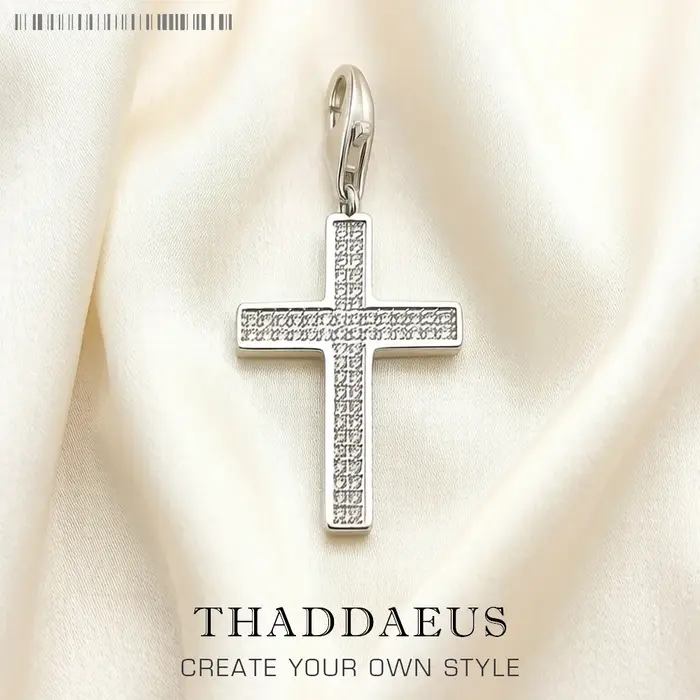 Pendentif à breloque croix en pierre blanche pour hommes et femmes, bijoux de style européen, argent