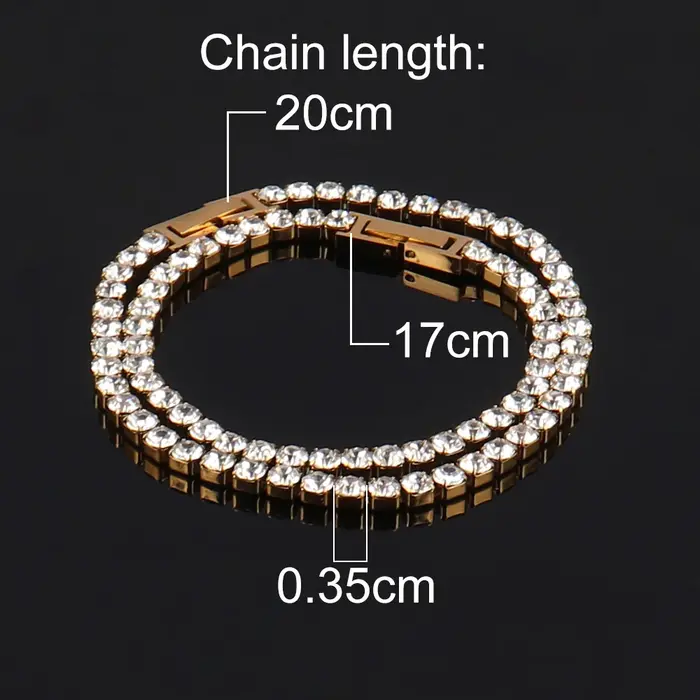 Collier chaîne de Tennis en acier inoxydable 316L