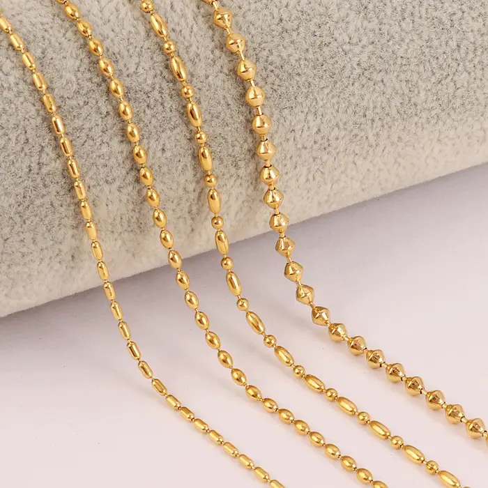 Collier Ras du Cou en Acier Inoxydable Serti de Boule Ronde en Or pour Homme et Femme Occasions Spéciales Élégant et Durables