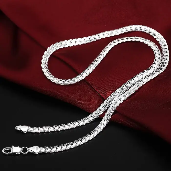 Collier en argent Sterling 925 pour femmes et hommes