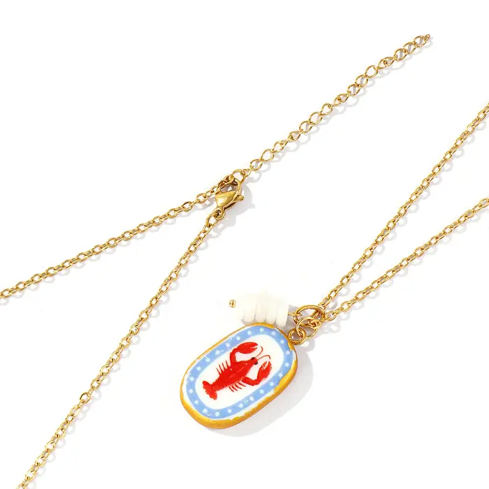 1 pièce Collier en acier inoxydable avec chaînes à maillons
