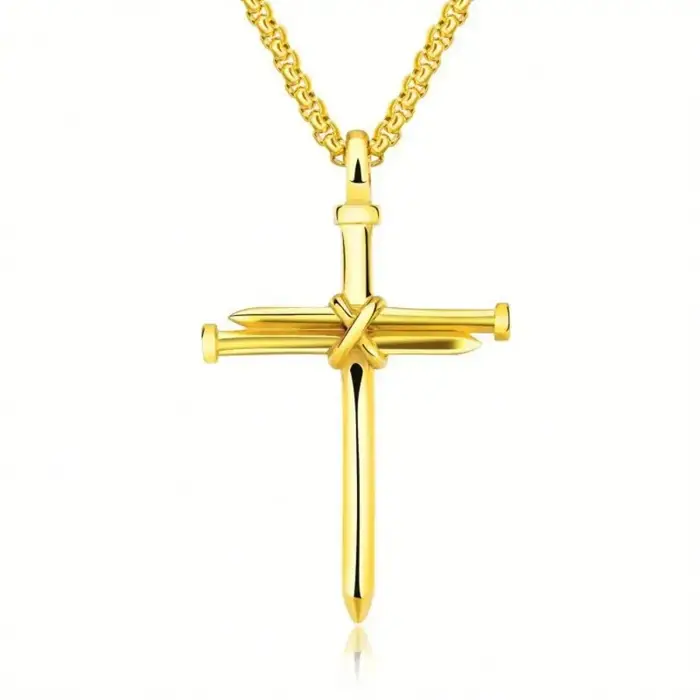 Collier croix vintage pour femmes et hommes, pendentif croix rétro tendance, chaîne de clavicule, ac