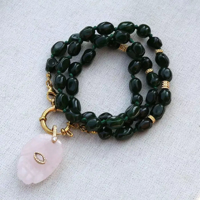 Colliers faits main 2026 avec pendentif main de Bouddha, bijoux tendance, rétro, élégants, rétro aut