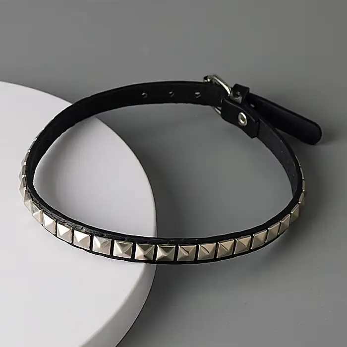 Collier mort Note Misa Amanes, ras du cou en cuir pour hommes et femmes, Hip Hop Punk, Rivet, bijoux Cosplay, cadeaux