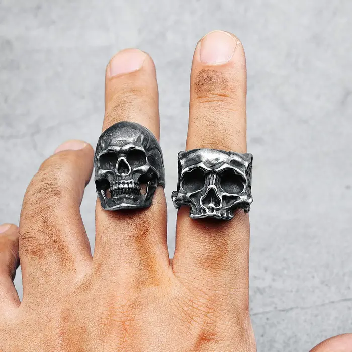 Bague en acier inoxydable 316l pour hommes