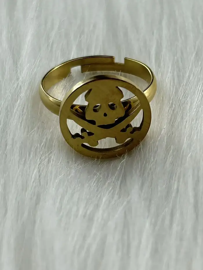 Bague tête de mort pour hommes, bijoux punk personnalisés, bague rétro européenne et américaine, ven