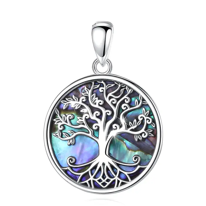 Collier en argent sterling 925 avec pendentif arbre de vie élégant pour femmes occasions spéciales fête cadeau