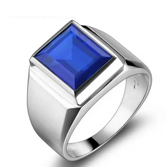 Bague homme faite à la main en argent Sterling 925