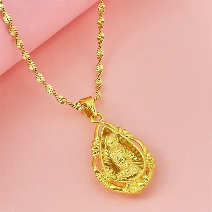 Collier de luxe en argent Sterling 925 plaqué or pour femmes et hommes, bijoux