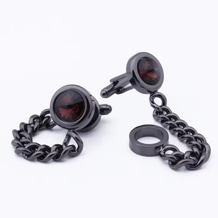 HAWSON-lèvent de manchette en cristal pour hommes avec JO, chemises françaises pour hommes, bijoux d
