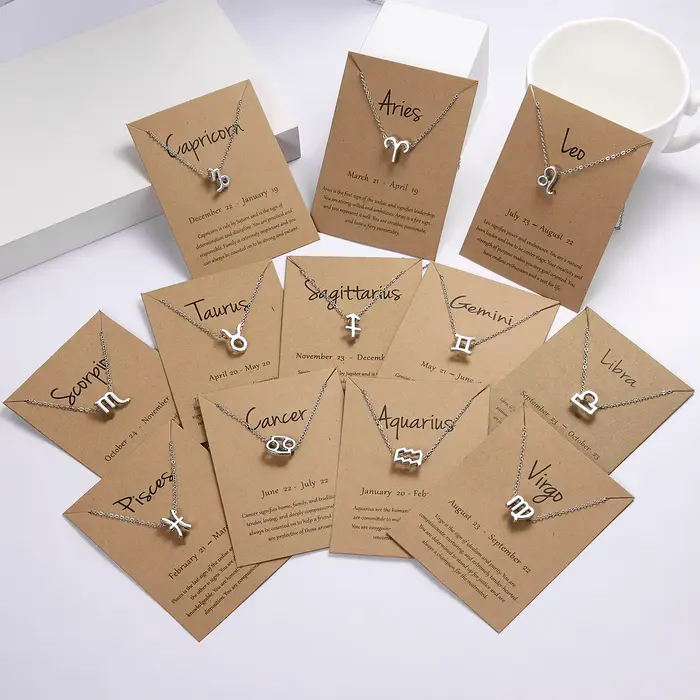 Pendentif signe du zodiaque en argent pour homme et femme
