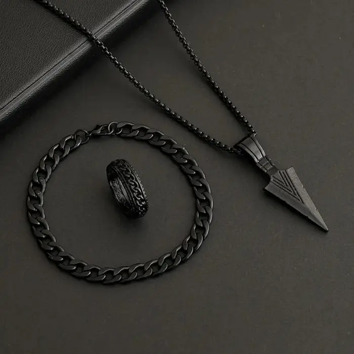 Ensemble de bijoux pour homme Hip Hop