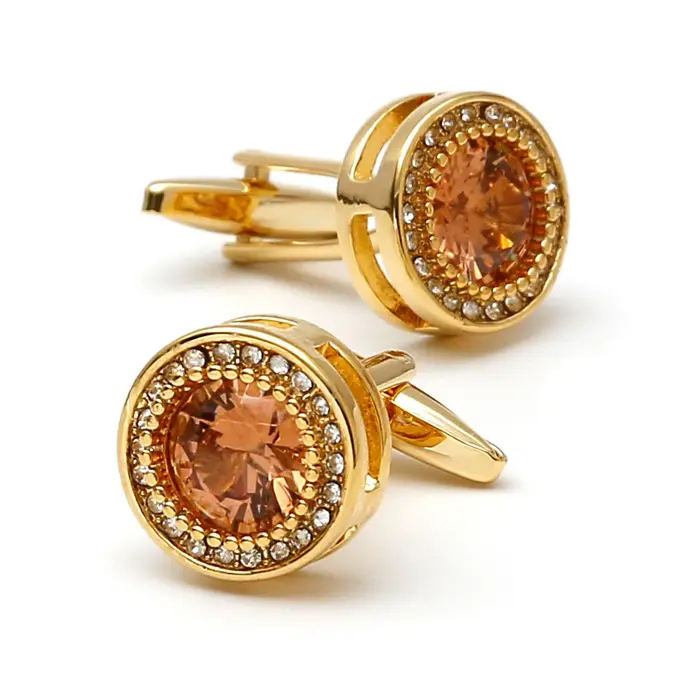 Boutons de manchette français mode hommes femmes nouveaux accessoires de mariage rond coquille natur