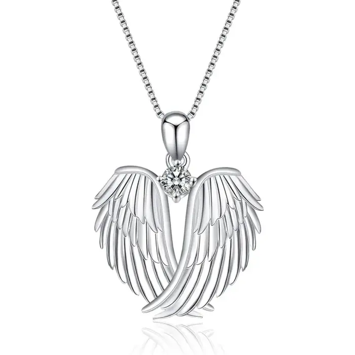 Collier ailes d'ange gardien
