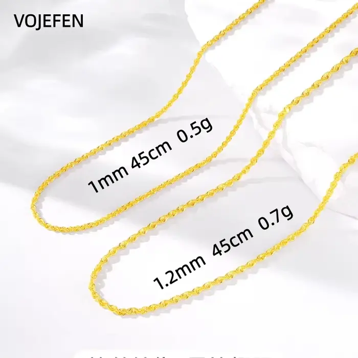 VOJEFEN – collier en or véritable 18K AU750