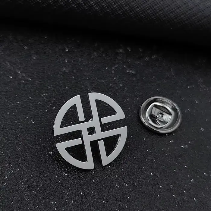 Broches à nœud celtique classiques pour hommes, acier inoxydable, badge amulette viking vintage, épi