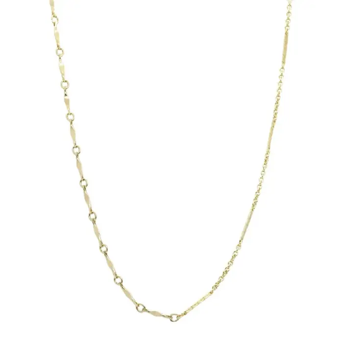 Collier chaîne remplie d'or 14k, collier de déclaration, minimaliste, collier à bascule, ras du cou 