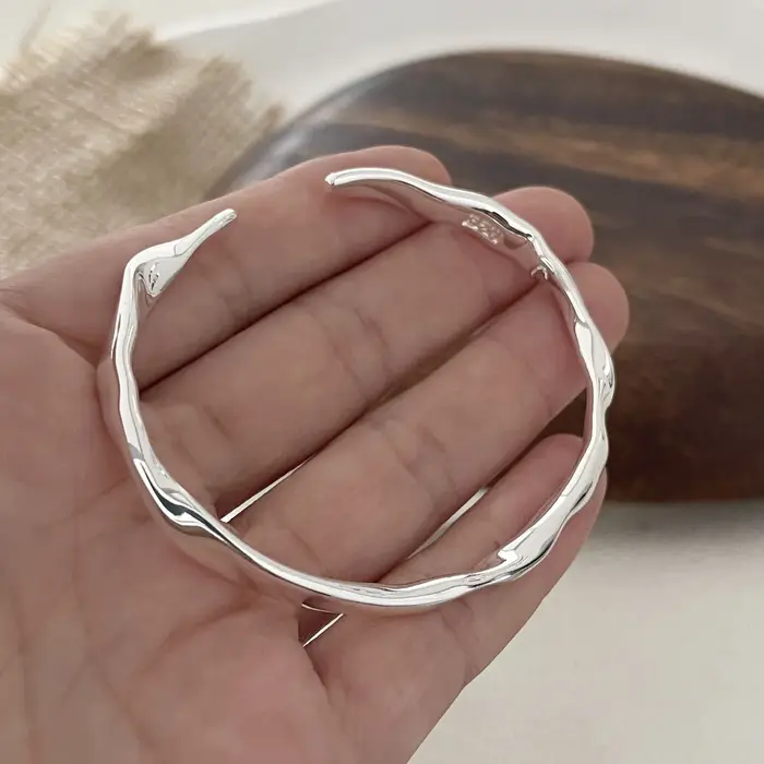 Bracelet en argent sterling 925 vintage fait à la main pour femmes et hommes pour occasions spéciales anniversaires fiançailles cadeau d'anniv