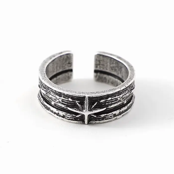 Bague rétro Stary Night Art pour hommes