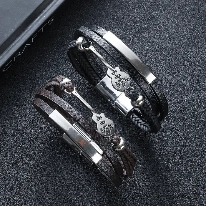 Bracelet en cuir personnalisé pour homme