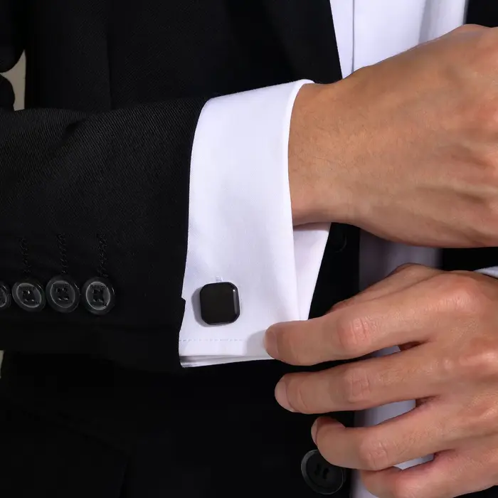 Lèvent de manchette de chemise en acier inoxydable imperméables pour hommes