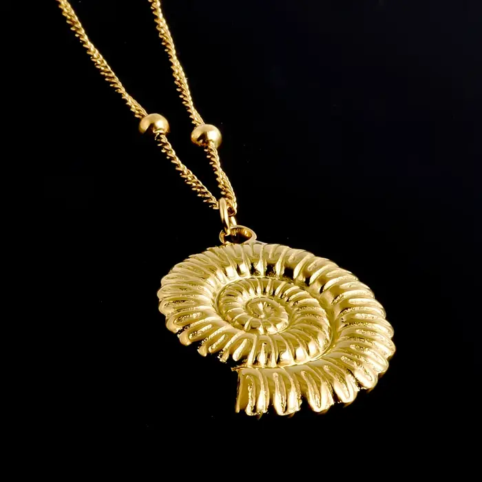 Collier marin en acier inoxydable plaqué or véritable avec perles et pendentifs coquillage, tortue, étoile de mer pour femmes et hommes, bijoux pour occasions spéciales