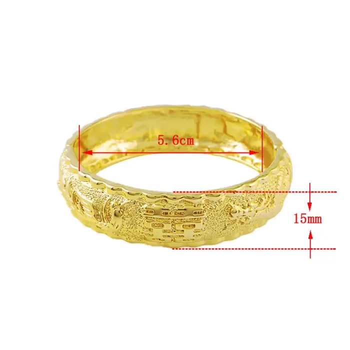 Bracelet en or véritable 24K