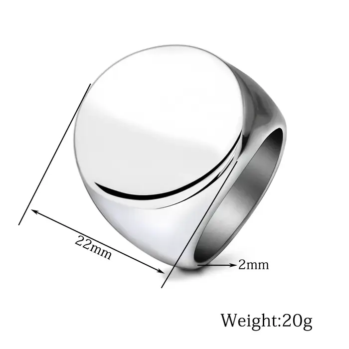 Bague chevalière personnalisée avec nom gravé