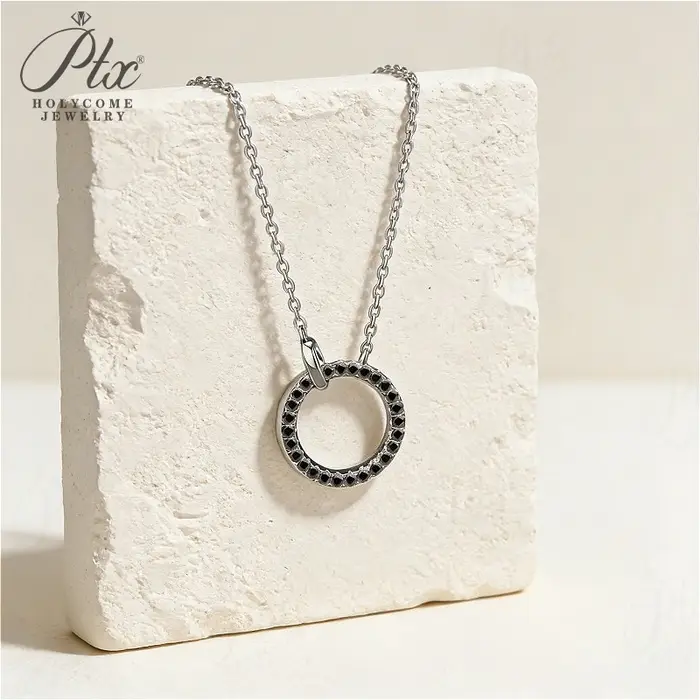 Collier pendentif en argent sterling 925 serti de moissanite diamant cadeau fête des mères anniversaire bijoux mariage occasions spéciales