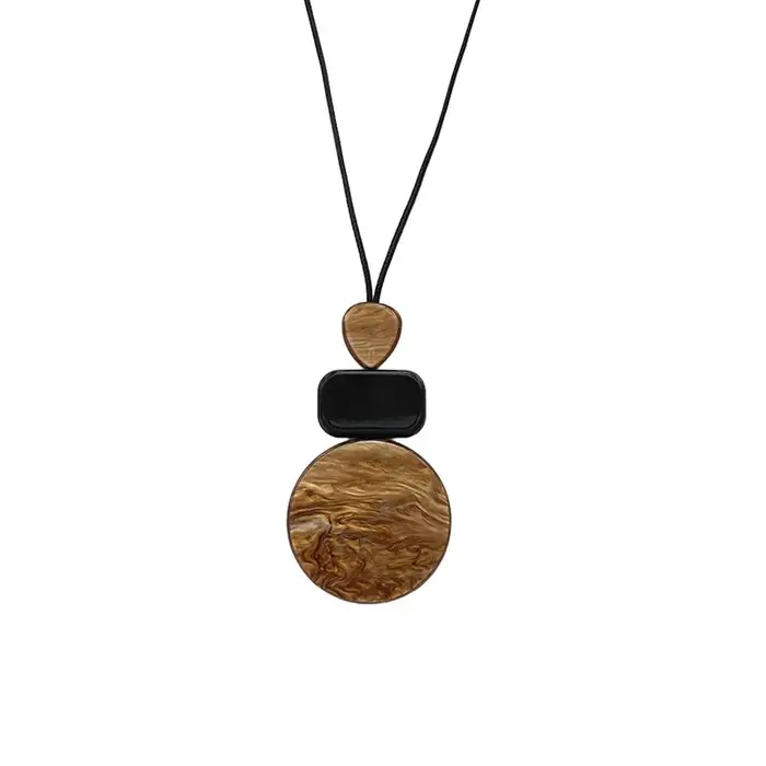 Collier bohème Long avec pendentif géométrique pour femmes