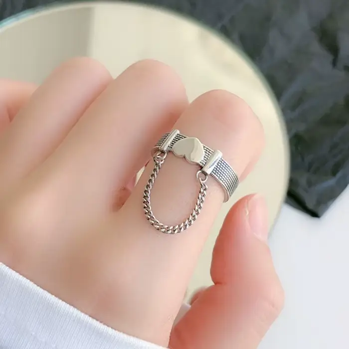 Bagues de couple en argent pour femmes