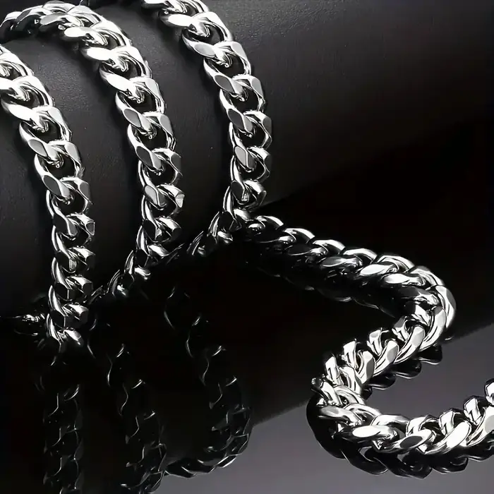Collier chaîne en acier inoxydable pour hommes