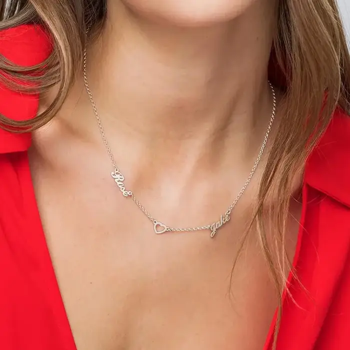 Lemegeton – collier avec nom personnalisé, pendentif avec plusieurs noms, bijoux en acier inoxydable