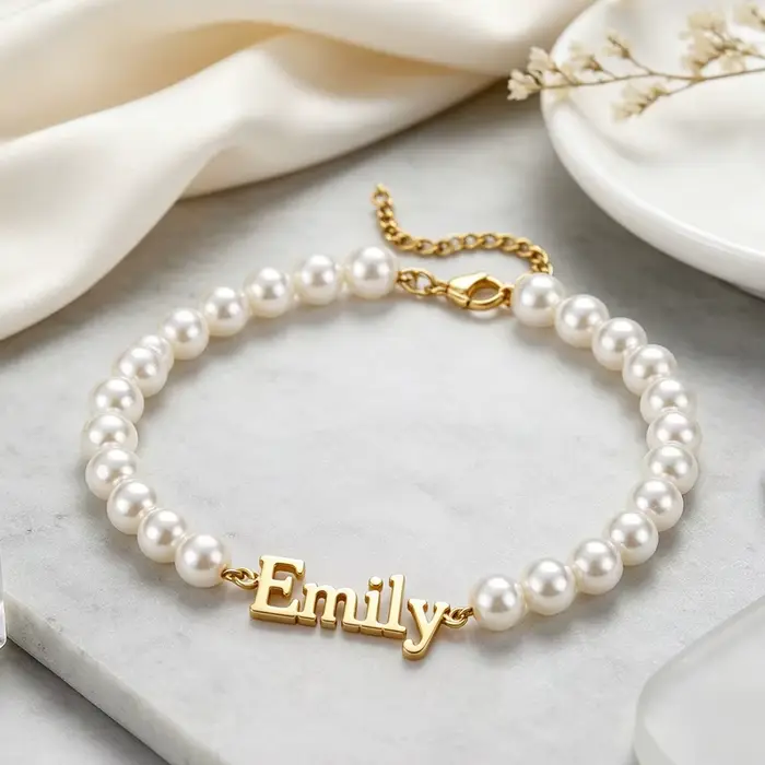Bracelet personnalisé en acier inoxydable pour femmes, avec nom gravé, bijoux élégants, cadeaux, accessoires pour anniversaire