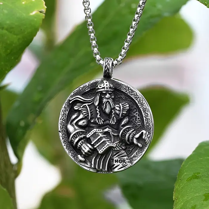 Collier pendentif Viking Thor pour hommes et femmes