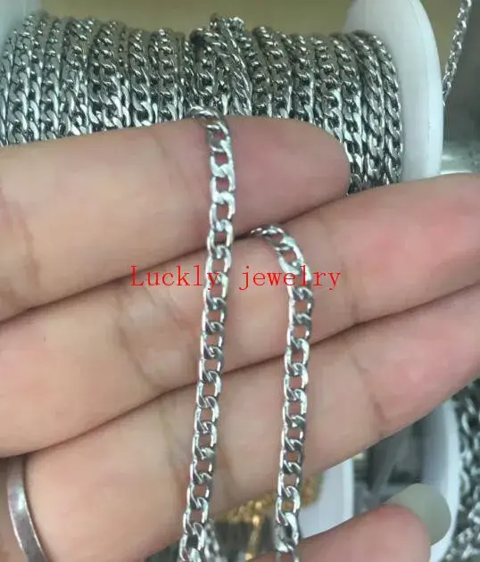 Chaîne Figaro NK en acier inoxydable pour création de bijoux et marquage DIY élégant pour femmes et occasions spéciales