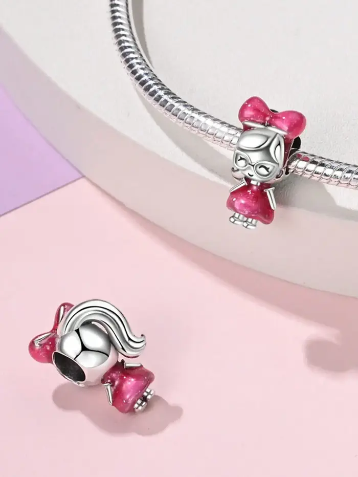 2025 offre spéciale breloques perle 925 en argent Sterling rose carrousel réveil ajustement Bracelet