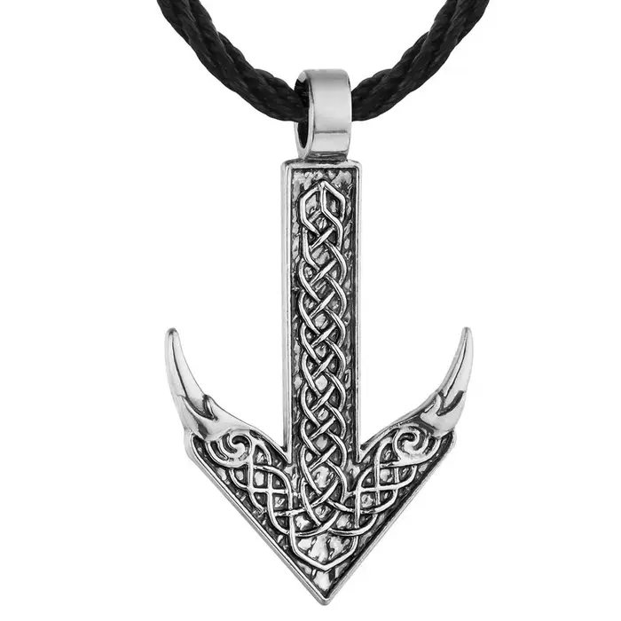 Amulette Odin Raven en alliage de zinc avec runes TIWAZ ALGIZ OTHALA pour homme femme bijou ethnique symbole viking collier quotidien fête anniversaire