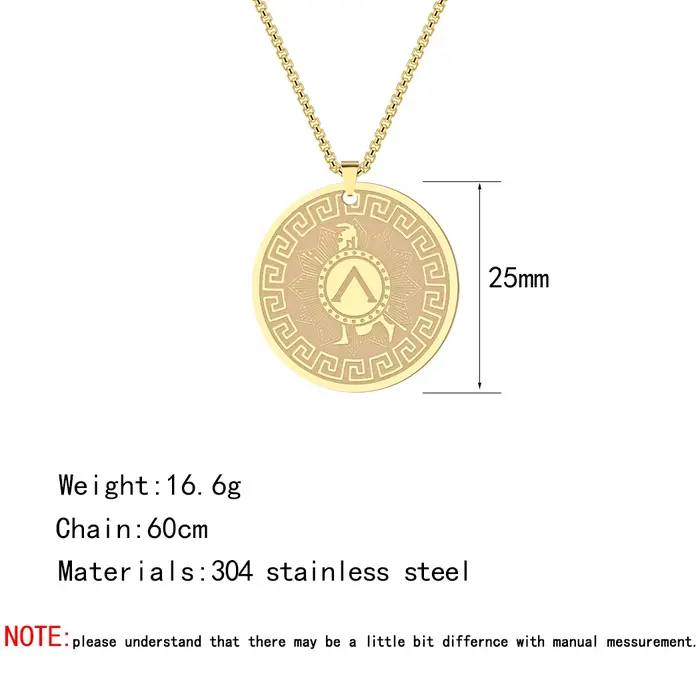 Collier avec pendentif Talisman d'Achille