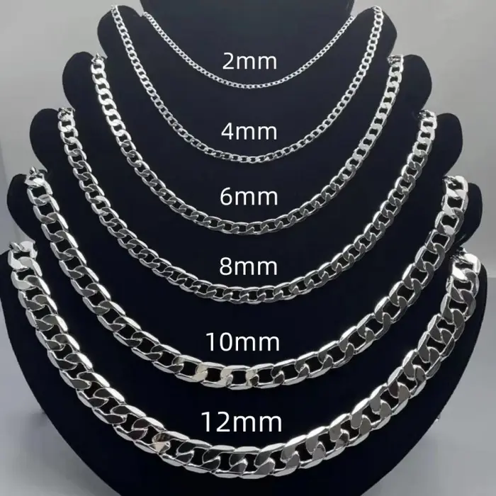 Collier en argent Sterling 925 pour hommes et femmes
